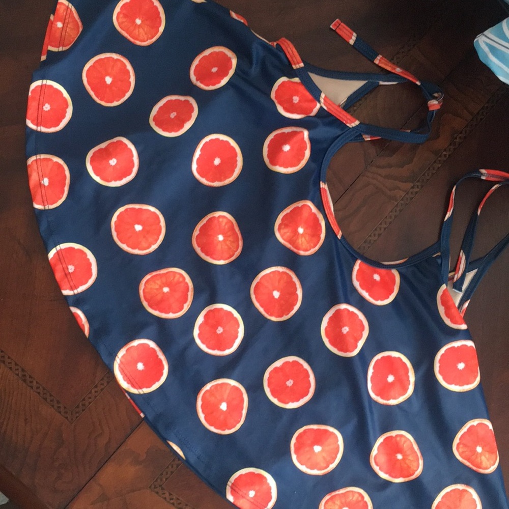 Nwot S navy oranges swing